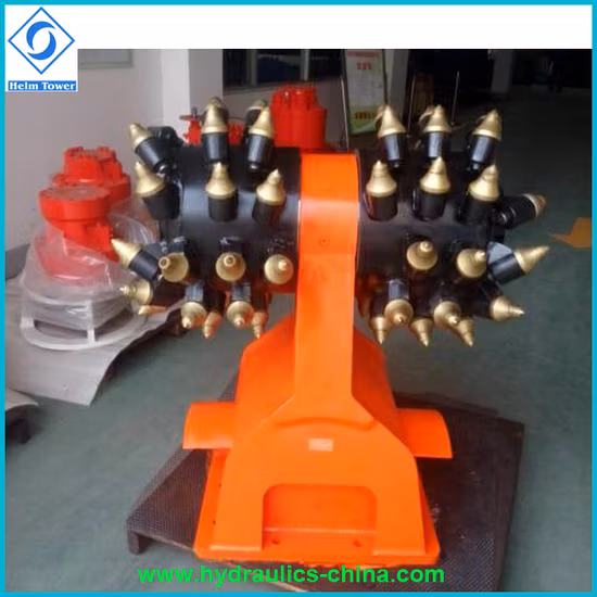 L'escavatore parte la taglierina orizzontale rotatoria idraulica del tamburo Hdc18 Hdce18