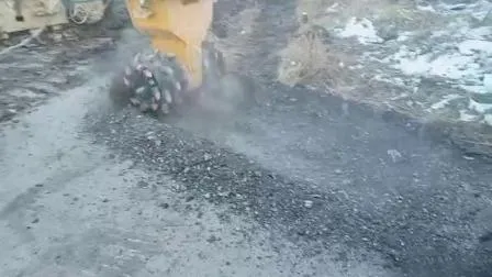 Taglierina idraulica a doppio tamburo duro per escavatore da 12 t