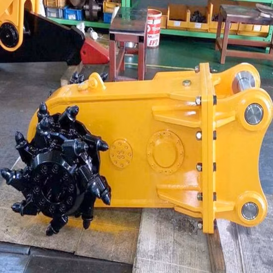 Taglierina a tamburo trasversale per taglierina idraulica al miglior prezzo per escavatore